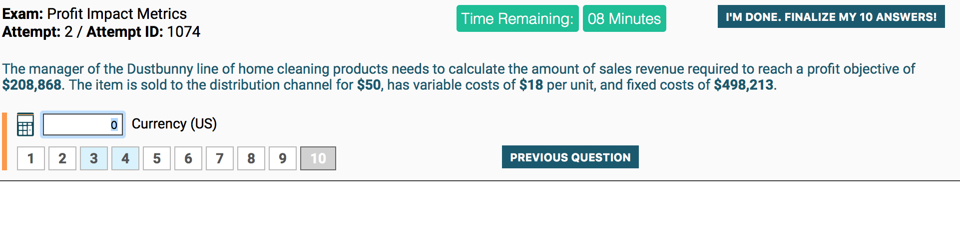 Please solve this question with the formulas and