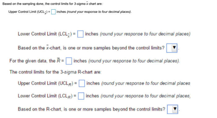 Refer to Table 56.1 - Factors for Computing