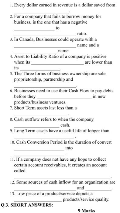 1. Every dollar earned in revenue is a dollar