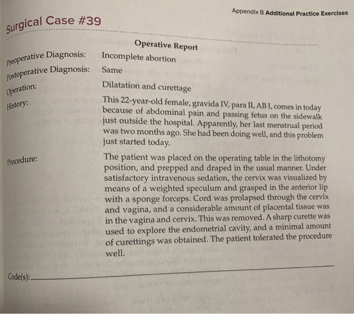 hcpcs coding Appendix B Additional Practice