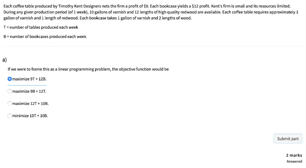 Each coffee table produced by Timothy Kent