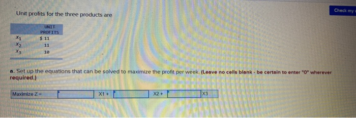 Problem A-3 (Algo) A manufacturing firm has