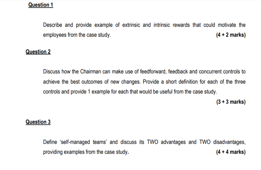 Section B: Case Study - (20 Marks) Please read
