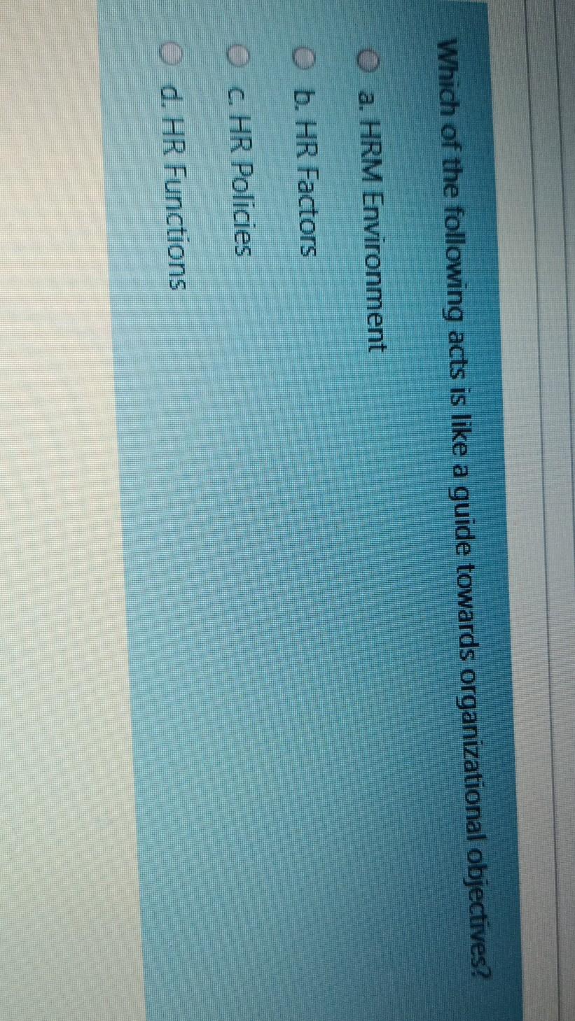 Which of the following acts is like a guide