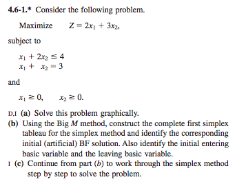 4.6-1.* Consider the following problem. Maximize
