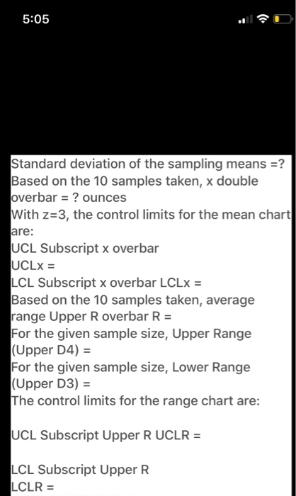 Refer to Table 56.1. Factors for Computing