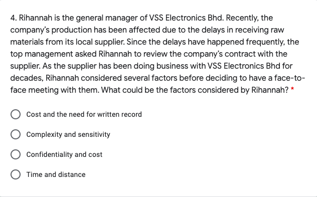 1. Before his project presentation, Muhammad did