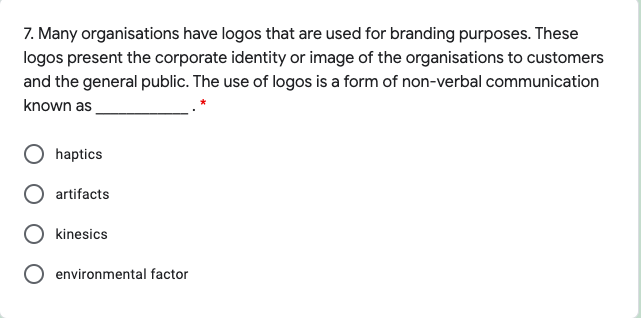 1. Before his project presentation, Muhammad did