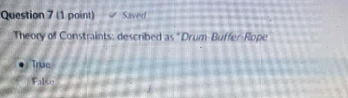 Question 5 tl point) SOWY Inventory accuracy