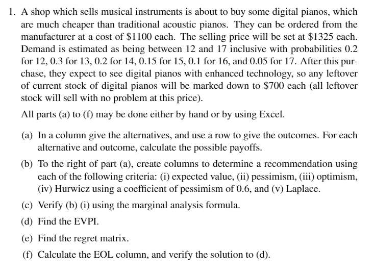 Make Sure EXCEL SCREENSHOT IS CLEAR 1. A shop