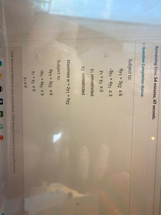 Question Completion Status: QUESTION 1 Consider