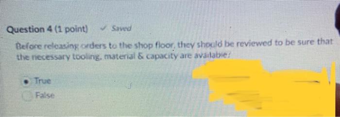 Question 1 (1 point) Distribution inventory
