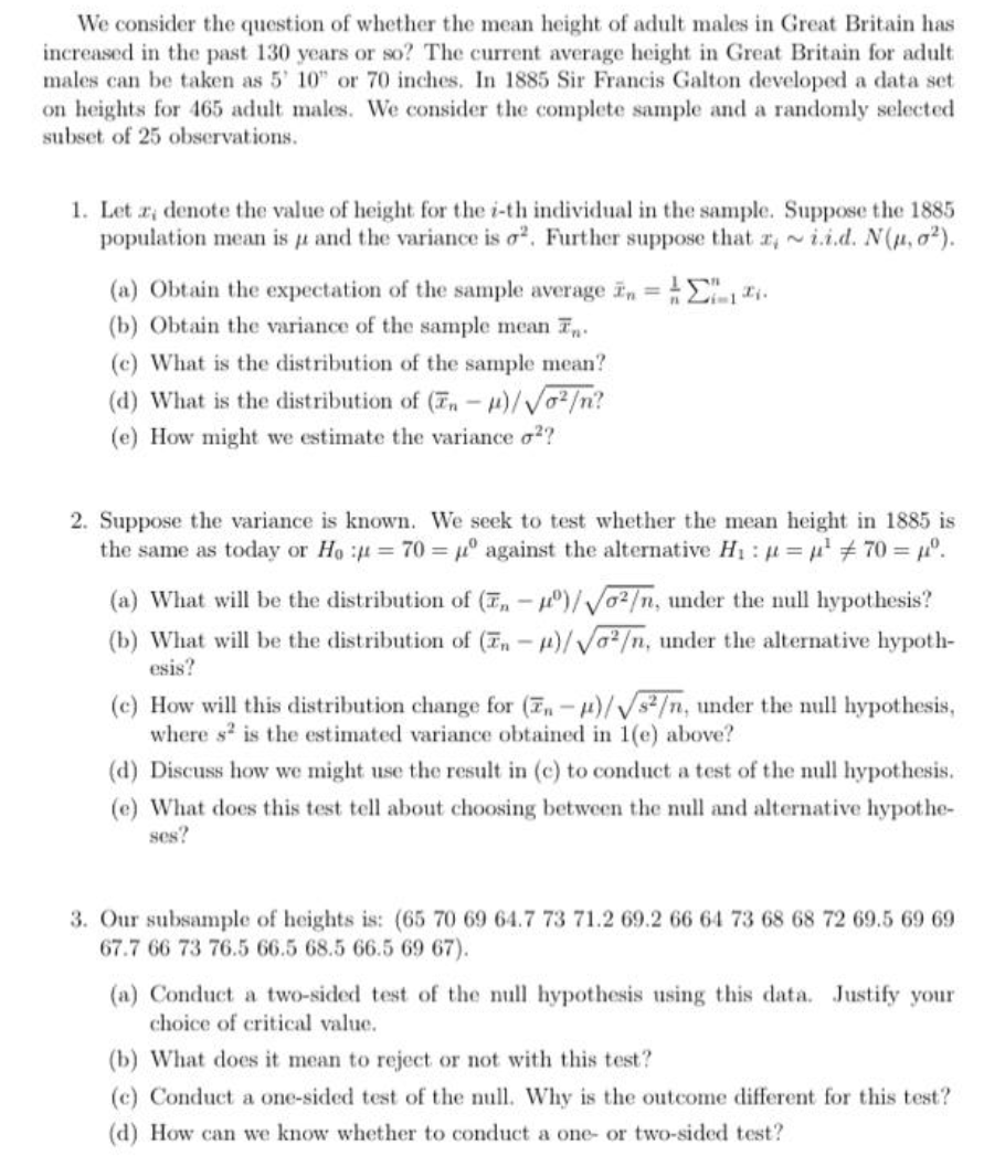 We consider the question of whether the mean