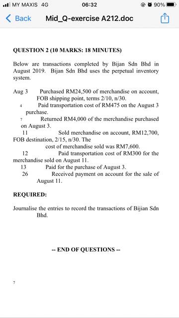 Il MY MAXIS 4G 90% < Back 06:32 Mid_Q-exercise