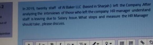 2 In 2019, twenty staff of Al Baker LLC (based in