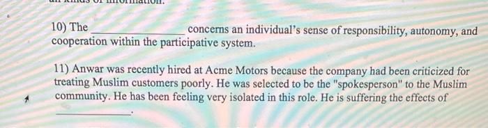 i need help with questions 10 and 11 10) The