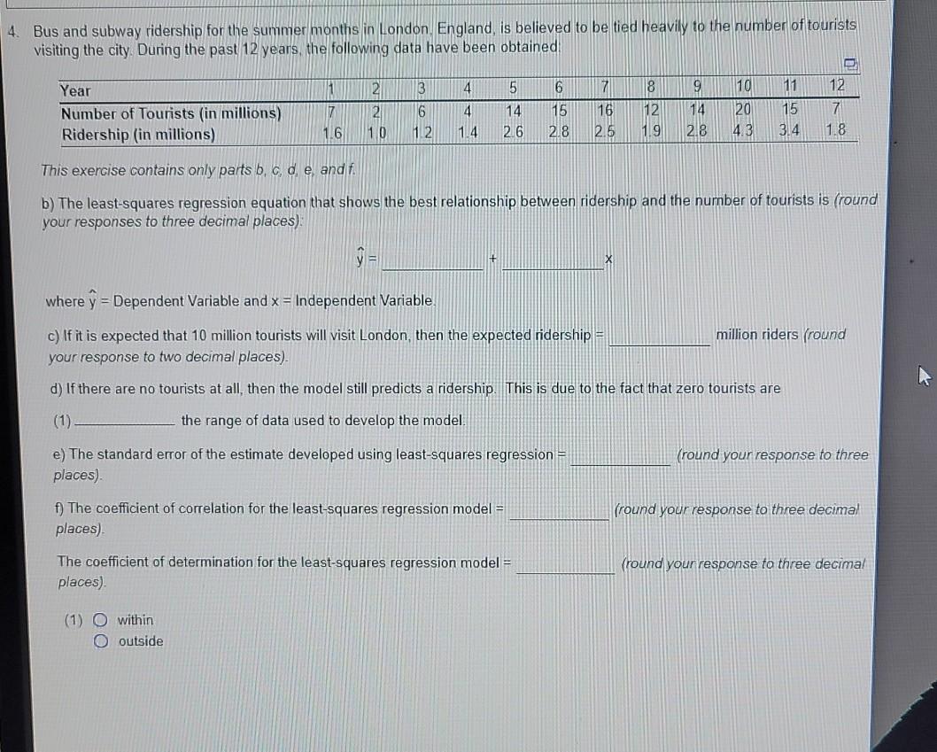 4. Bus and subway ridership for the summer months
