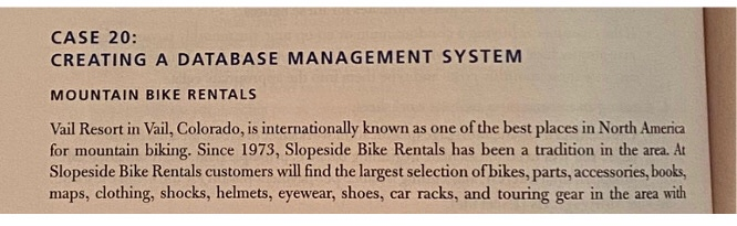 CASE 20: CREATING A DATABASE MANAGEMENT SYSTEM