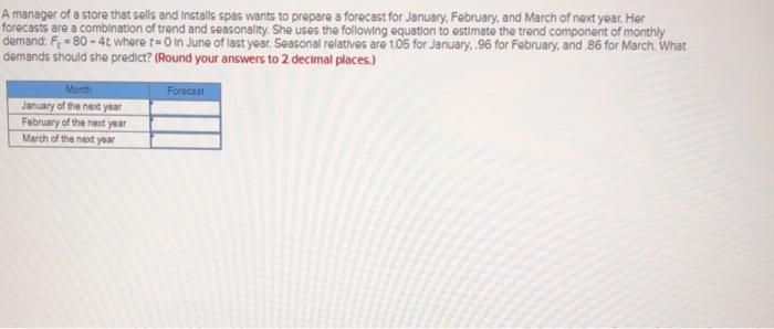 A manager of a store that sells and installs spas