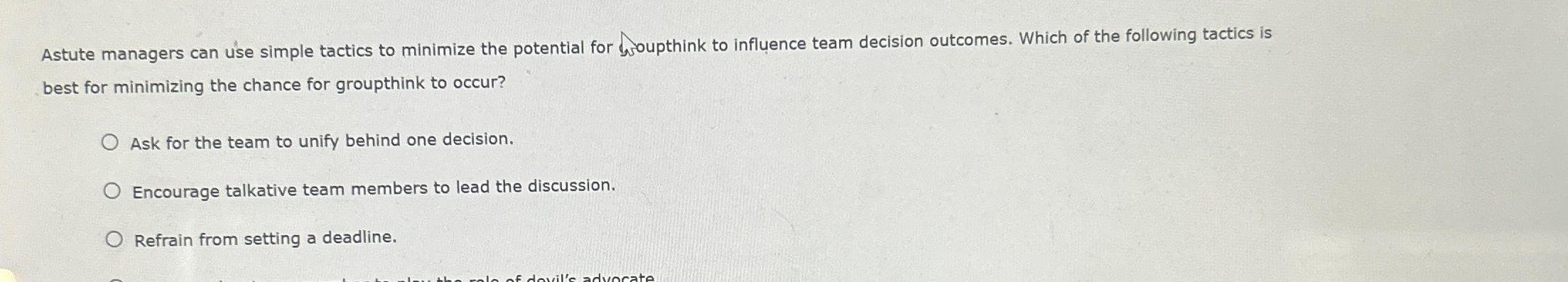 Astute managers can use simple tactics to