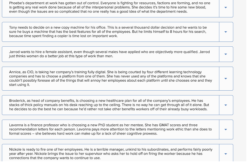 Decision making can be a difficult process if