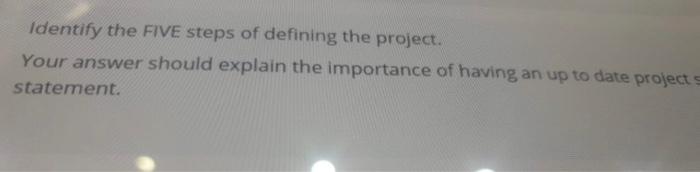 Explain why developing an estimate of time and