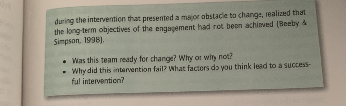 Chapter 9 An Introduction to Interventions during