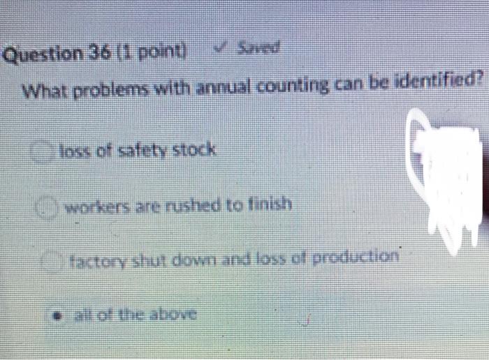 Question 33 (1 point) saved There are 2 basic