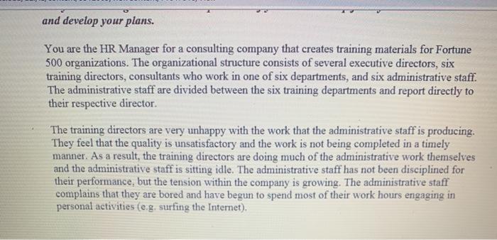 please answer 2 and 4 and develop your plans. You