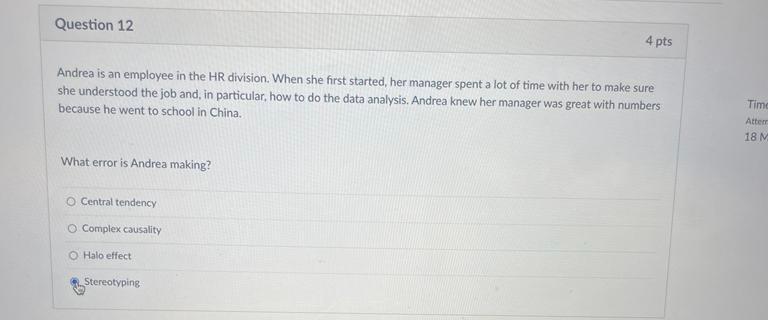 Please answer all Question 9 4 pts A city manager