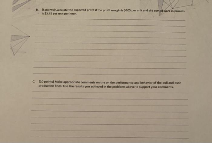 For a production line with two workstations which