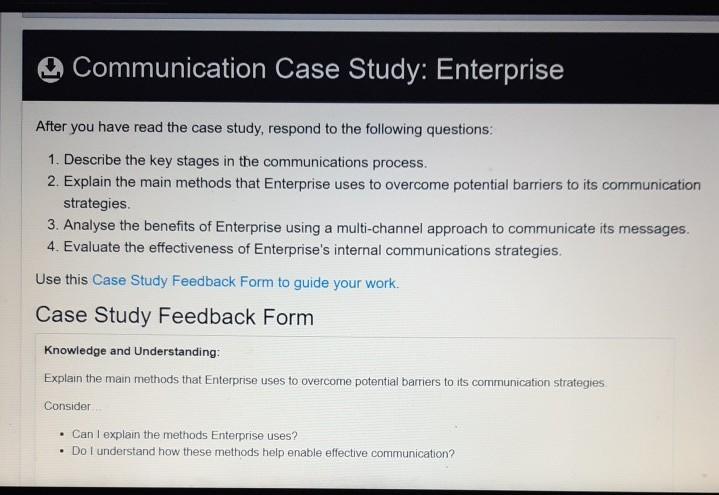 please help me with this Communication Case
