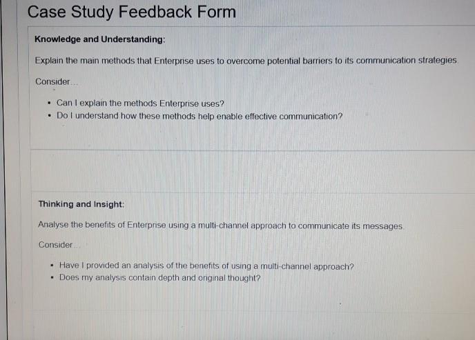 please help me with this Communication Case