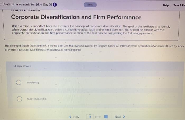 Strategy Implementation due Day 5) med Help Save