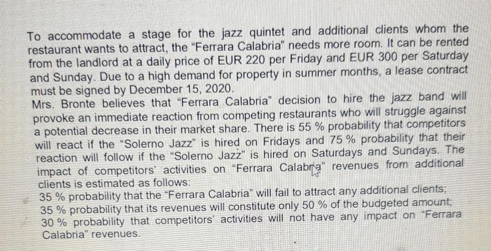 Question A1 The "Ferrara Calabria" is an outdoor