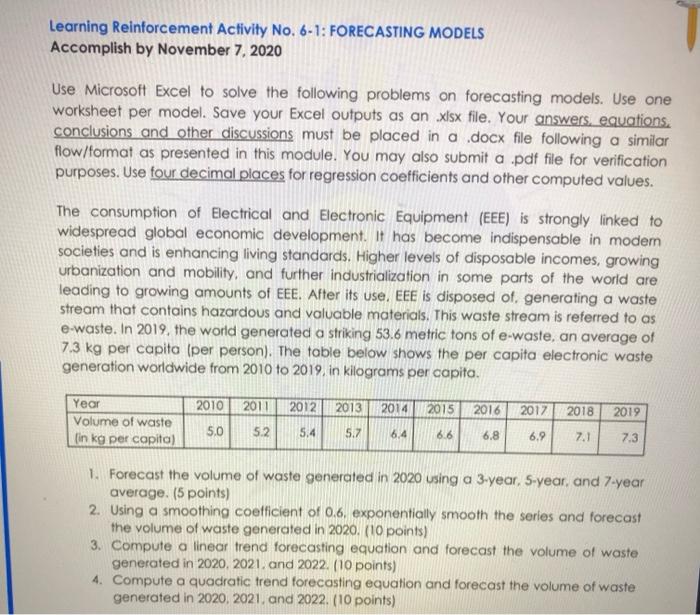Learning Reinforcement Activity No. 6-1: