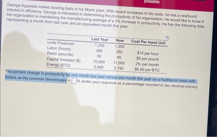 possible George Kyparisis makes bowling balls in