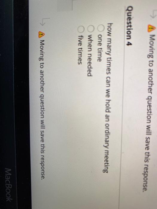 A Moving to another question will save this