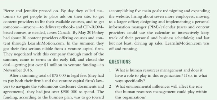 separately. Read running case of LearlnMotion.com