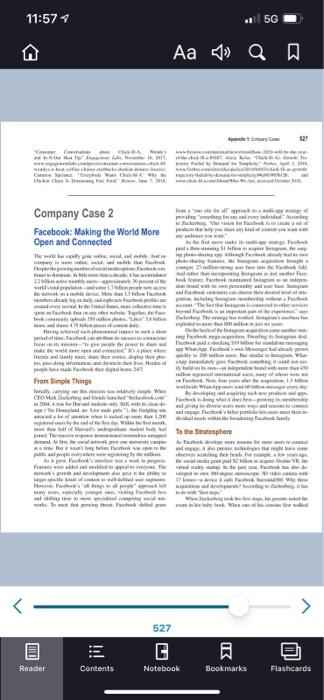 1. is facebook's mission statement market