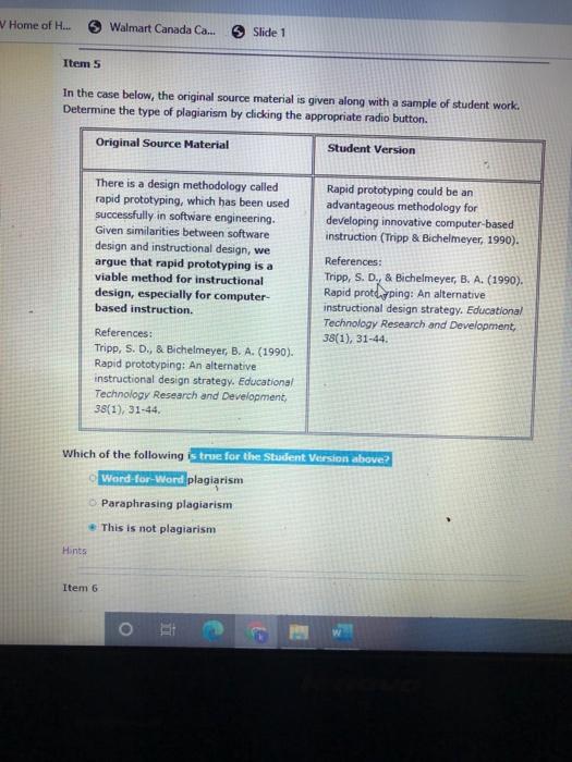 Item 1 Ackn In the case below, the original