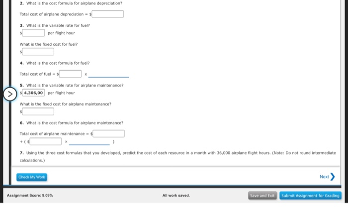 High-Low Method, Cost Formulas During the past