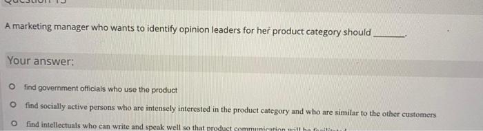 What is an evoked set? Give an example from your