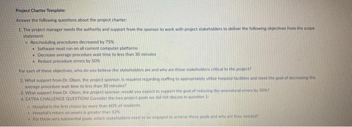 Case Study Hospital Project Case Study You are a