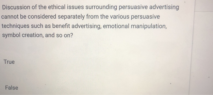 Discussion of the ethical issues surrounding