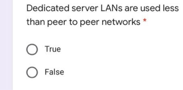 The DSL modem is also a TDM multiplexer * O True