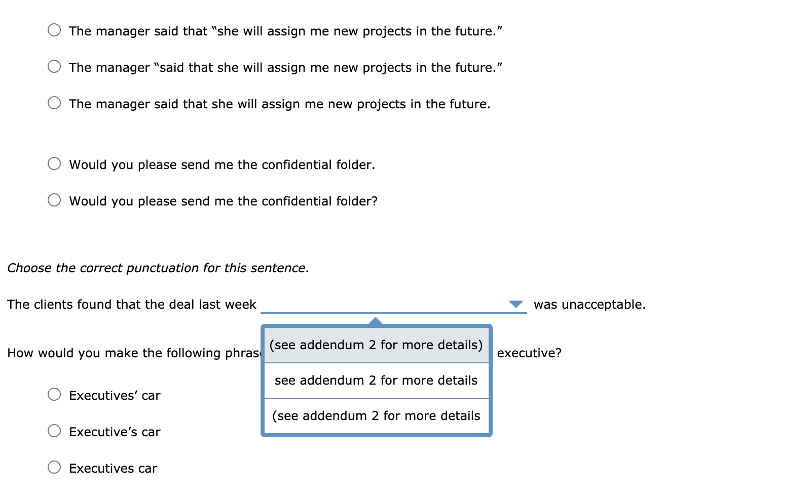 The last question asks "How would you make the