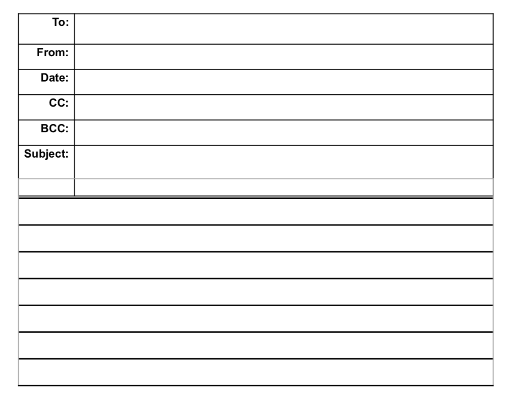 The email template will be like this: