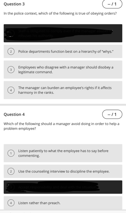 if it is blacken its not the answer Question 19