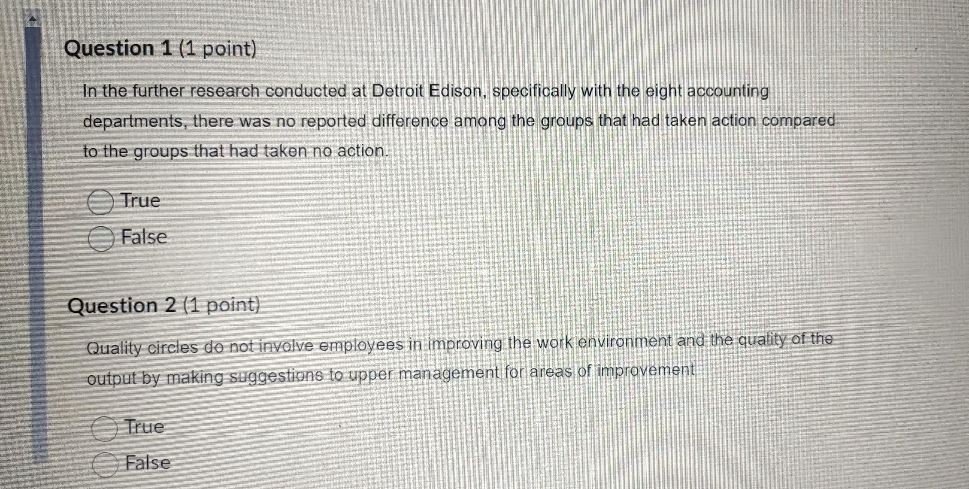 In the further research conducted at Detroit